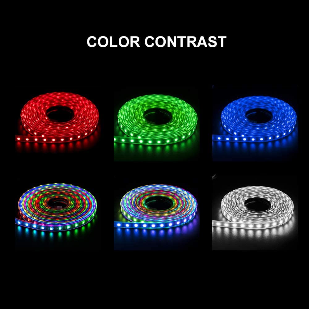 HD108 Individually Addressable RGB Pixel LED Flexible Strip Lights DC5V Full Color Changing HD108 Individually Addressable RGB Pixel LED Flexible Strip Lights DC5V Full Color Changing